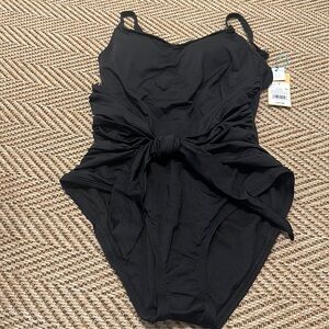 Kona Sol Tie Front Swimsuit